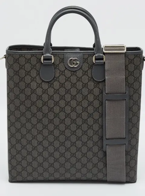 Gucci Ophidia Grey GG Supreme Canvas Tote