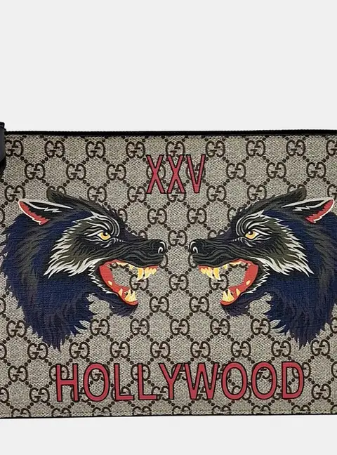 Gucci GG Supreme Clutch (473904)