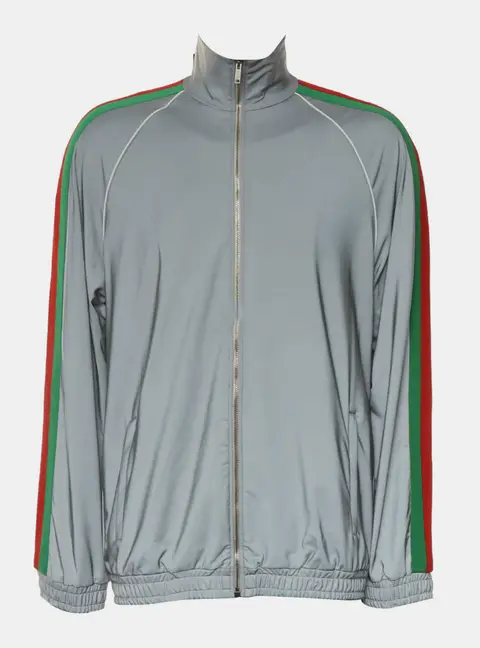 Gucci Grey Zip-Up Jacket L