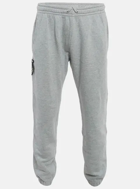 Gucci Grey Side Stripe Cotton Tiger Applique Joggers L