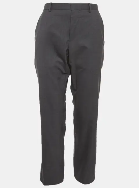 Gucci Grey Wool Regular Fit Trousers M