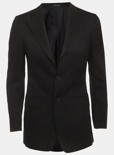 Gucci Black Wool Regular Fit Single Breasted Blazer XS