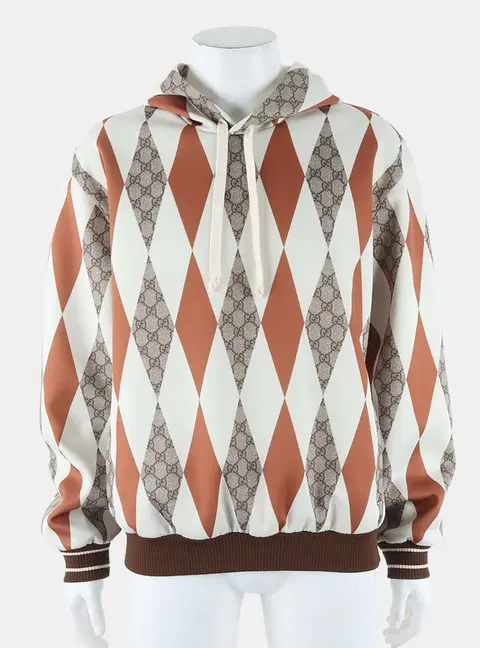 Gucci Multicolor Polyester long-Sleeve Hoodie Size M