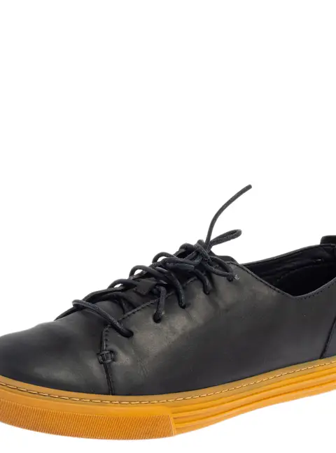 Gucci Navy Blue Leather Low Top Sneakers Size 42
