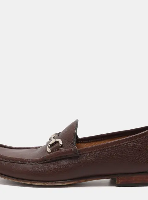 Gucci Horsebit Size 41.5 Brown Leather Loafers