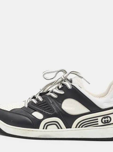 Gucci Demetra Size 42 Tricolor Fabric and Leather Low Top Sneakers