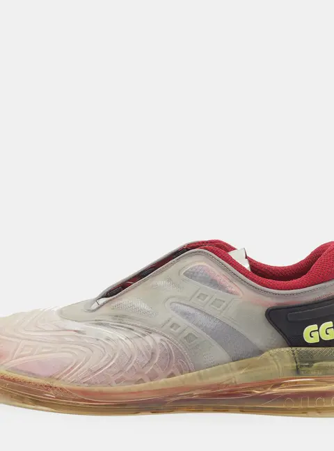 Gucci Ultrapace Size 45.5 Tricolor Net and PVC Low Top Sneakers