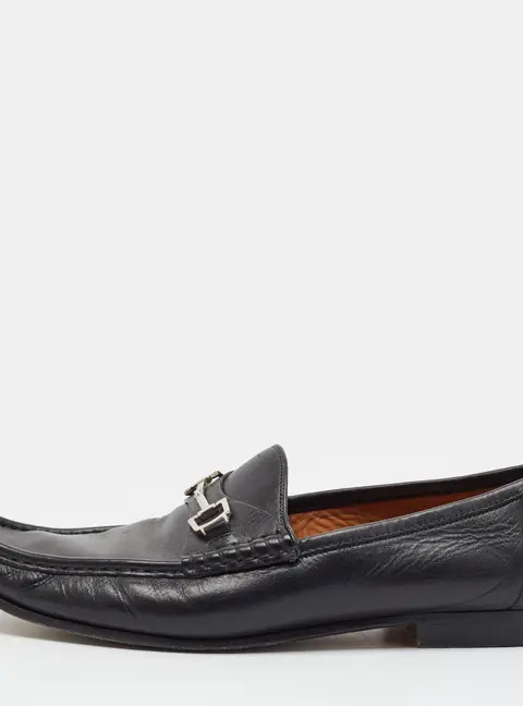 Gucci Horsebit Size 43 Black Leather Loafers