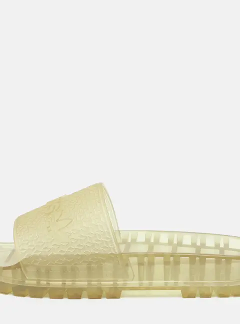 Gucci x Adidas Adilette Size 40 Transparent PVC Slide Sandals