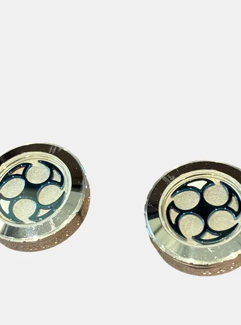 Harry Winston Ocean Cufflinks 750WG 33g Silver Shuriken