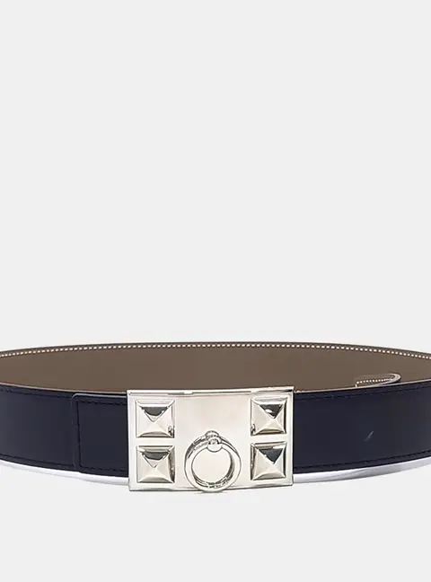 Herm&egrave;s Leather Medor belt (X)
