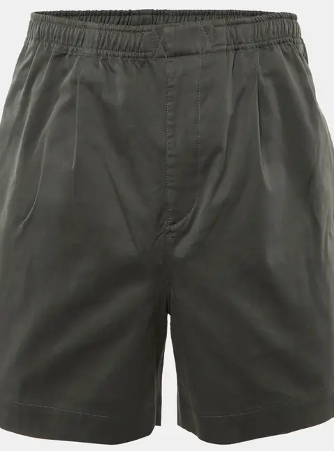 Herm&egrave;s Grey Cotton Gabardine Shorts XS