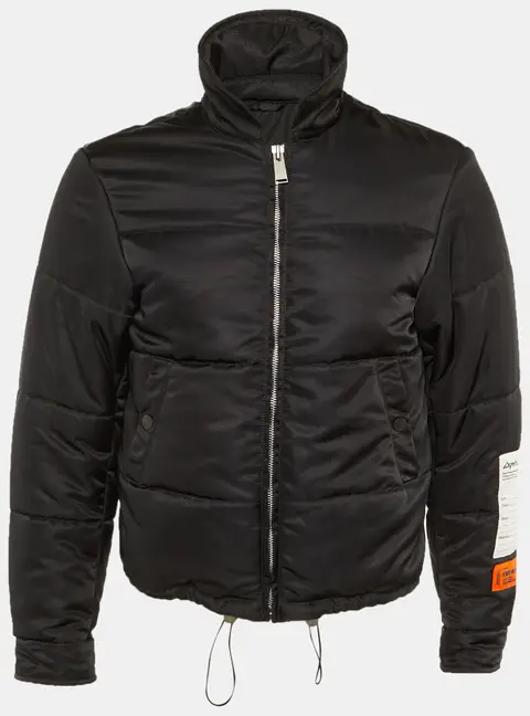Heron Preston Black Nylon Puffer Jacket XXS