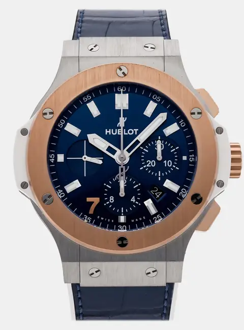 Hublot Big Bang Gold Island Companies 301.SP.7170.LR.ISC22 Blue 18k Rose Gold & Stainless Steel Automatic Men's Wristwatch 44mm