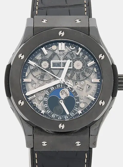 Hublot Classic Fusion Aerofusion 517.CX.0170.LR Silver Ceramic Automatic Men's Wristwatch 45mm