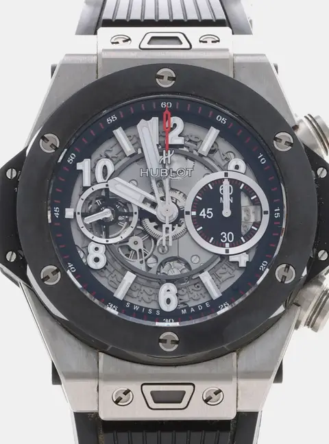 Hublot Big Bang Unico 411.NM.1170.RX Silver Titanium, Ceramic Automatic Men's Wristwatches 45mm