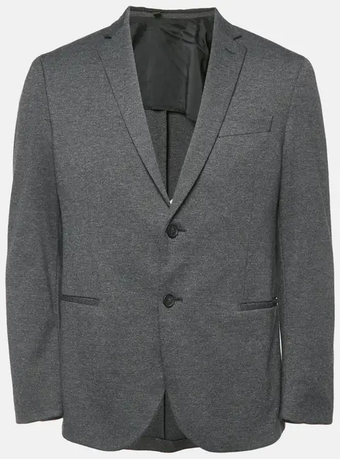 Hugo Boss Black Knit Button Front Tailored Blazer L