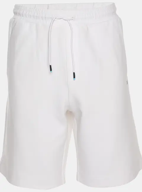 Hugo Boss White Jersey Logo Embroidered Drawstring Shorts XL