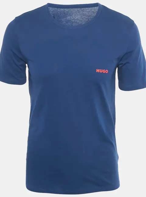 Hugo Boss Blue Logo Print Jersey Triplet P T-Shirt M