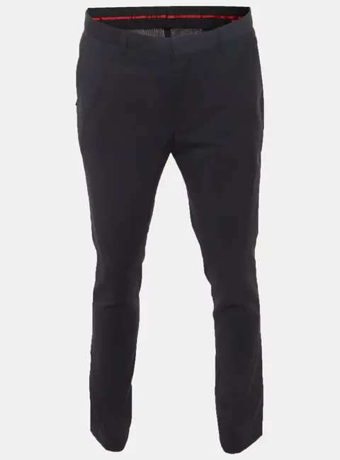 Hugo Boss Navy Blue Wool Regular Fit Trousers L