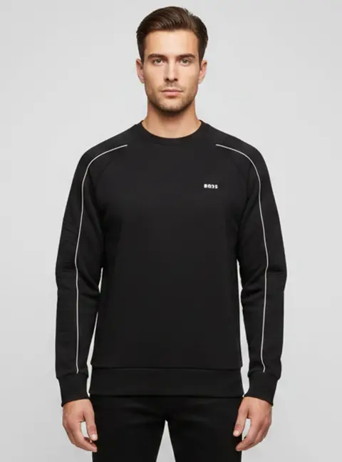 Hugo Boss Black Jersey Long Sleeve Crewneck Sweatshirt XL