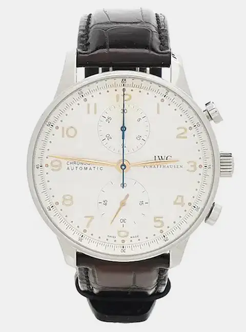 IWC Portugieser IW371445 White Stainless Steel Automatic Men's Wristwatch 41mm