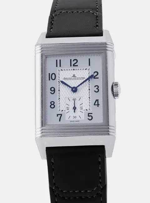 Jaeger LeCoultre Reverso Q3858523 Silver Stainless Steel Manual Winding Men's Watch 45.6x27.4mm