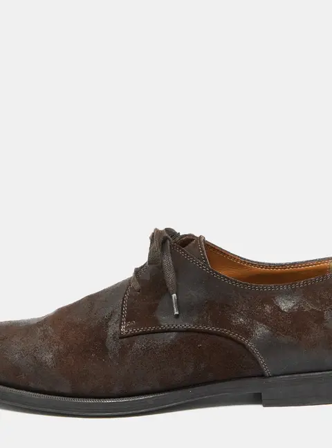 Jimmy Choo Dark Brown Suede Lace up Derby Size 41.5
