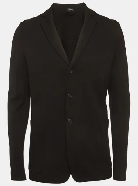 Jil Sander Black Double Jersey Single Breasted Blazer L
