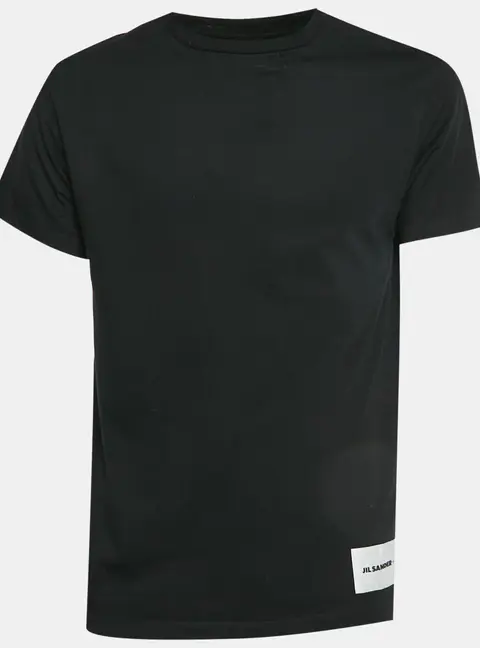 Jil Sander Black Jersey Crewneck T-Shirt L
