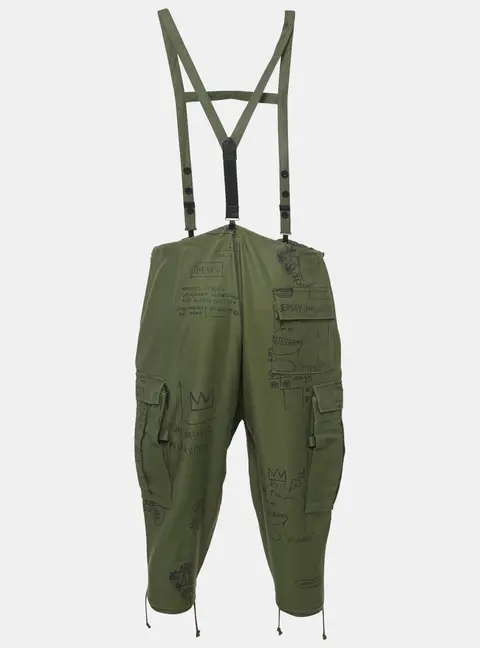 Junya Watanabe Cotton Comme des Garçons x Jean-Michel Basquiat Cropped Pants S