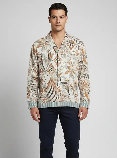 Just Cavalli Multicolor Printed Cotton Long Sleeve T-shirt XXL