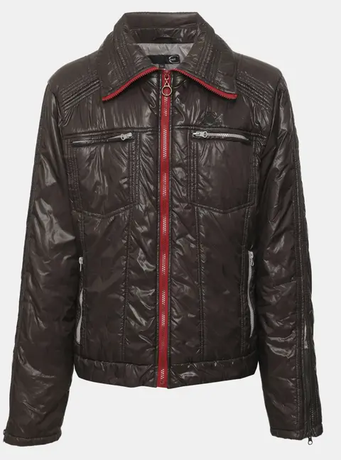 Just Cavalli Dark Grey Nylon Zip Jacket XXL