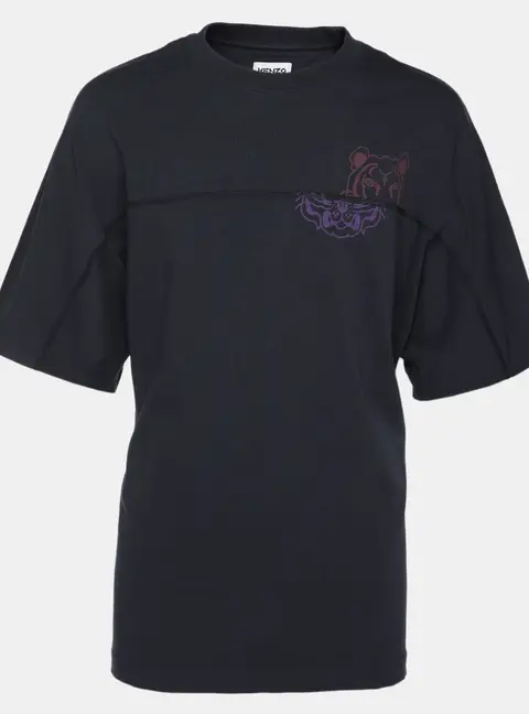Kenzo Navy Blue Cotton T-Shirt XL