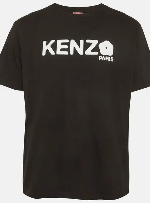 Kenzo Green Gots Boke Flower Print Jersey Oversized T-Shirt S