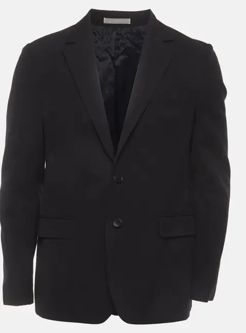 Kenzo Navy Blue Wool Blend Long Sleeve Tailored Jacket L