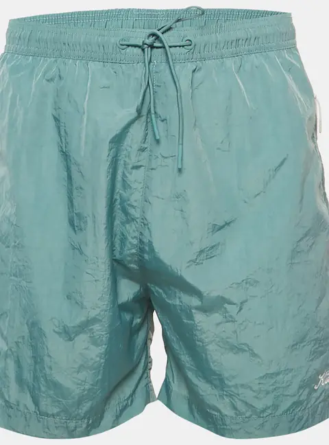 Kith Blue Logo Embroidery Nylon Shorts M