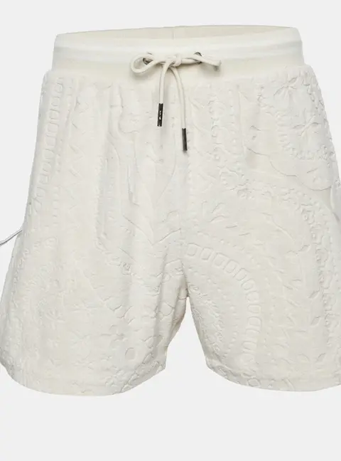 Kith Cream Paisley print Terry Graham Shorts XL
