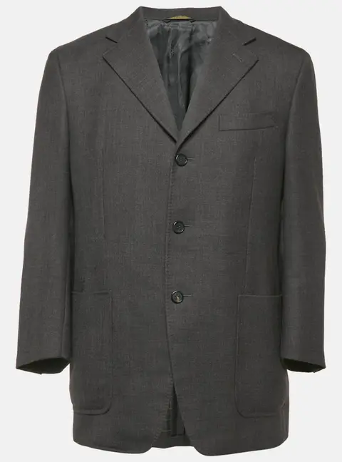 Lanvin Dark Grey Wool Blend Regular Blazer L