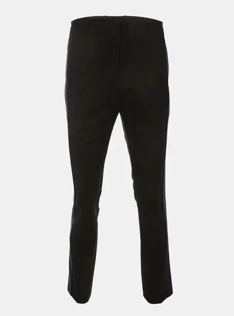 Lanvin Black/Blue Wool Trousers L
