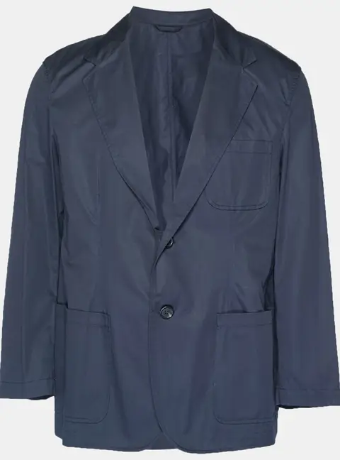 Lanvin Navy Blue Cotton Jacket XL