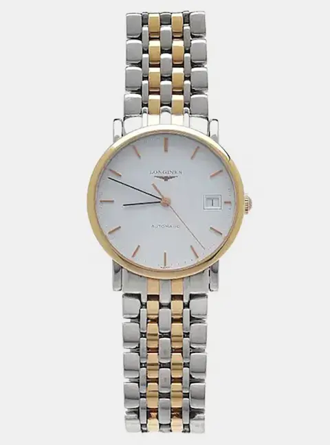 Longines Elegant L4.809.5.12.7 White Stainless Steel Automatic Men's Wristwatch 34mm