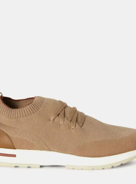 Loro Piana 360 LP Flexy Walk 42 Sand Grain Wool Sneakers