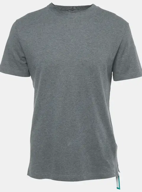 Loro Piana Grey Cotton Ray T-Shirt S