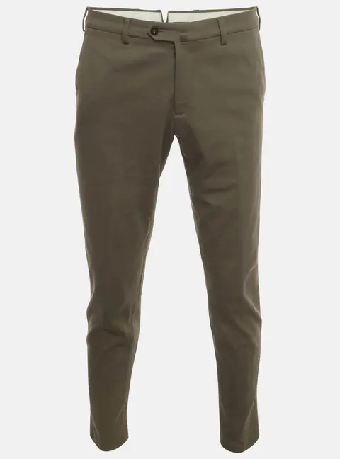 Loro Piana Olive Green Wool Blend Slim Fit Trousers L