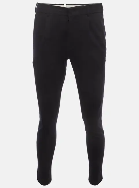 Loro Piana Navy Blue Jersey Slim Fit Trousers M