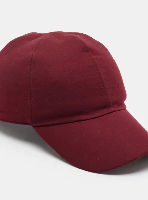 Loro Piana Burgundy Wool The Gift of Kings Baseball Cap L
