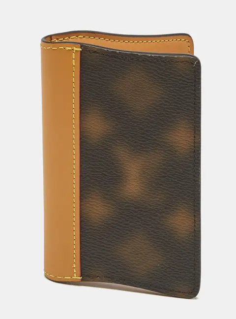 Louis Vuitton Brown Coated Canvas and Leather Card Holder