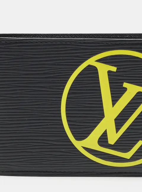 Louis Vuitton Multiple Black/Yellow LV Initials Epi Leather Bifold Wallet