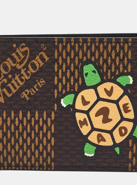 Louis Vuitton x Nigo Multiple Damier Ebene Giant Canvas Bifold Wallet